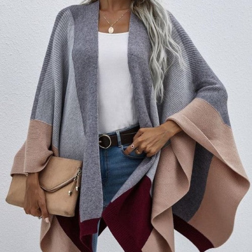 Color Block Cardigan